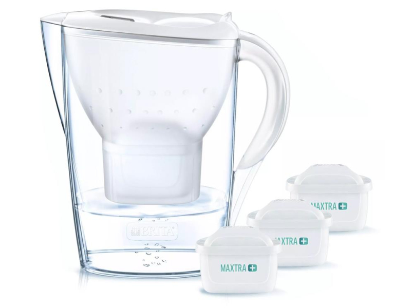Brita Dzbanek filtrujący MARELLA Plus 2,4L biała + 3 wkłady Pure
